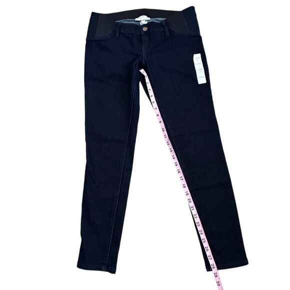 Isabel Maternity ~ Dark Denim Jeggings with elastic side panels ~ size 6/28R - Picture 9 of 9